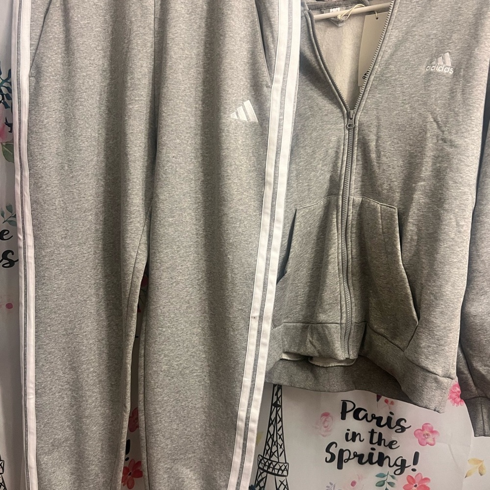 adidas Gray Track Pants & Joggers